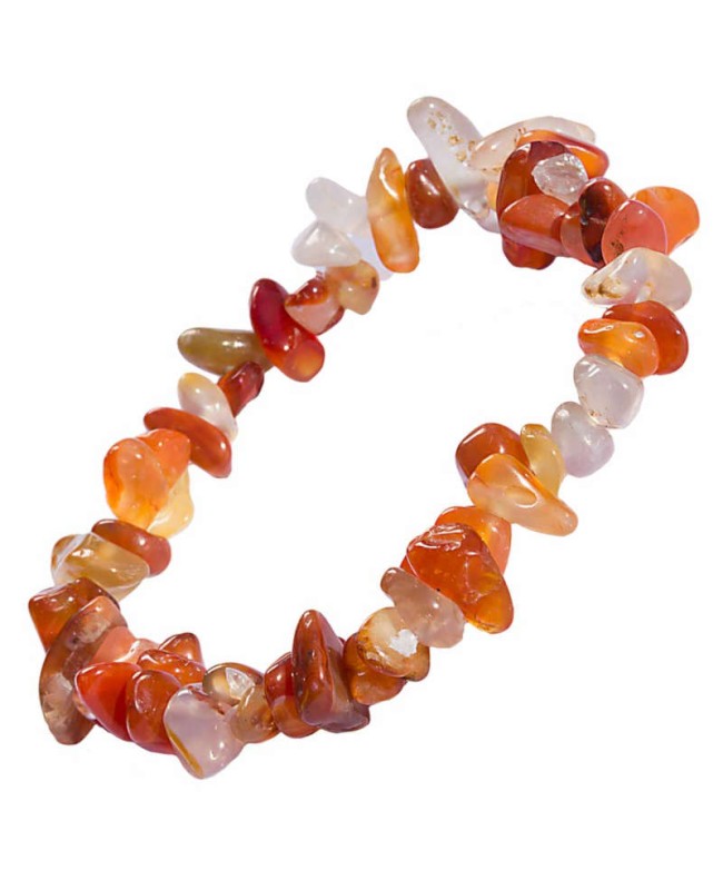 Cornaline bracelet baroque en pierre naturelle Cornaline bracelet baroque en pierre naturelle