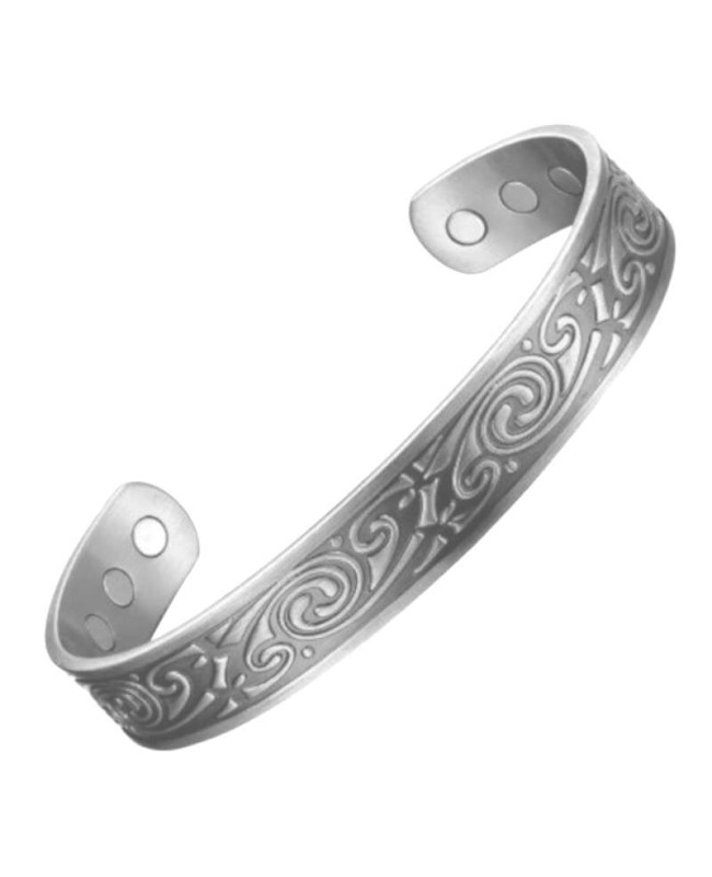 Bracelet avec aimants cuivre couleur silver - Vortex Bracelet avec aimants cuivre couleur silver - Vortex