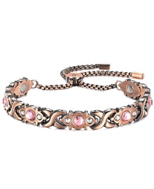 Bracelet anti douleurs en cuivre réglable avec aimants