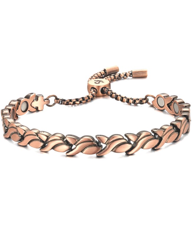 Bracelet réglable en cuivre avec aimant - Cauri Bracelet réglable en cuivre avec aimant - Cauri