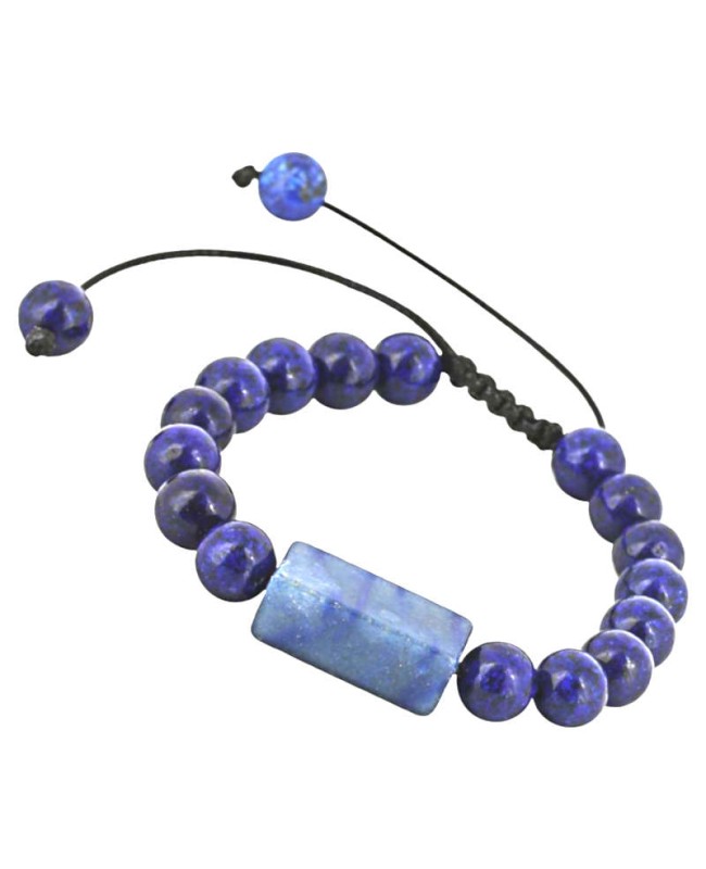 Lapis Lazuli bracelet en perles naturelles 8 mm réglable Lapis Lazuli bracelet en perles naturelles 8 mm réglable