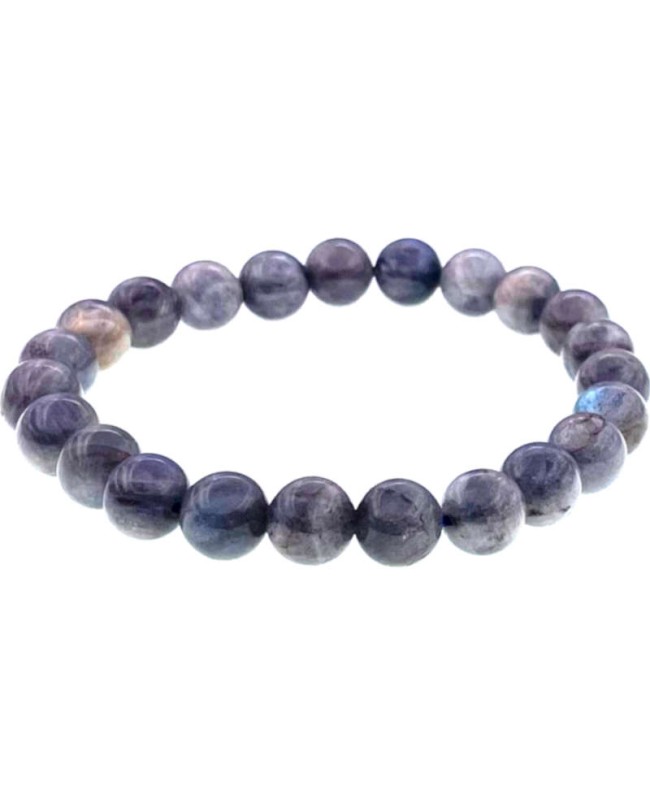 Pierre de protection et clairvoyance en labradorite - bracelet perles 8 mm Pierre de protection et clairvoyance en labradorite - bracelet perles 8 mm