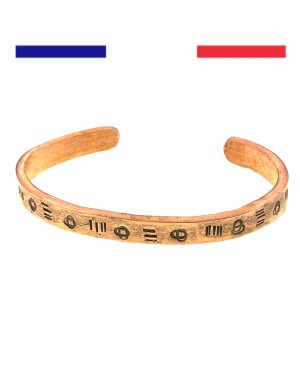 Bracelet en cuivre massif - MODÈLE UNIQUE Ethnique