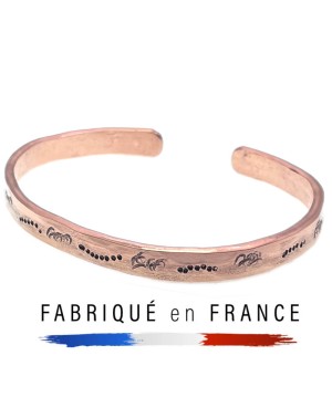 Bracelet cuivre massif - Modèle unique - Sophie ethnique - 185 M4.1