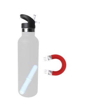 Gourde magnétique isotherme avec barreau magnétique