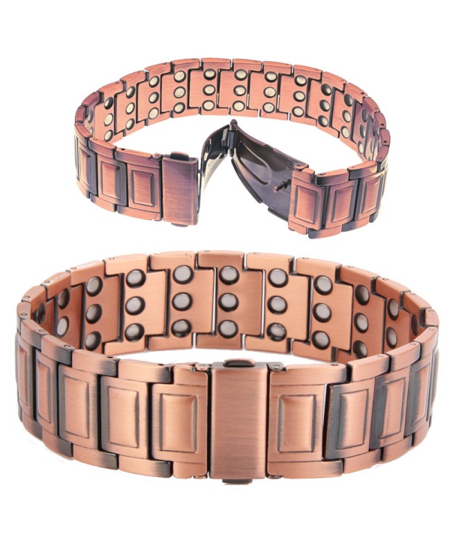 Bracelet magnétique en cuivre super puissant avec fermoir de montre - Pranavira Bracelet magnétique en cuivre super puissant avec fermoir de montre - Pranavira