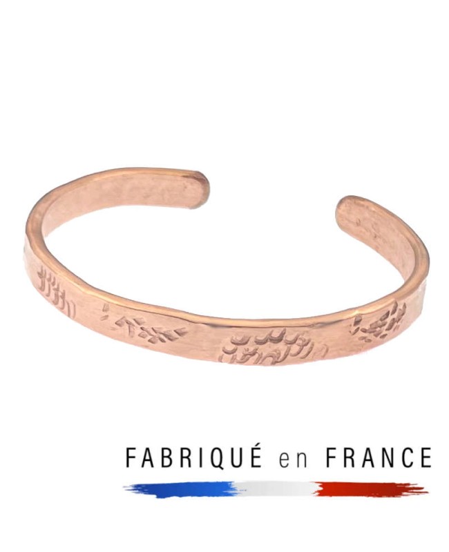 Bracelet cuivre massif - Modèle unique - Sophie ethnique - 165 M5.7