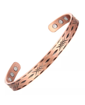 Bracelet magnetique homme en cuivre - Cupera énergie