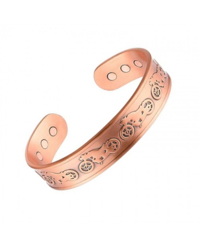 Bracelet magnétique cuivre - Moto Bracelet magnétique cuivre - Moto