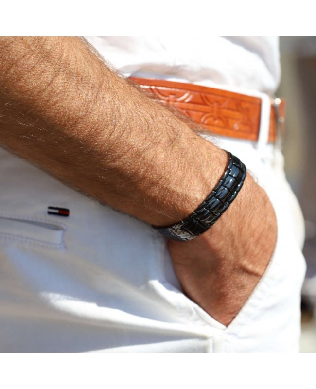 bracelet magnétique en cuivre, couleur noire bracelet magnétique en cuivre, couleur noire