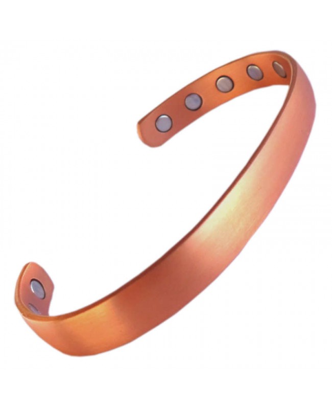 Bracelet magnétique 10 aimants en cuivre épuré lisse - Kyrielle Bracelet magnétique 10 aimants en cuivre épuré lisse - Kyrielle