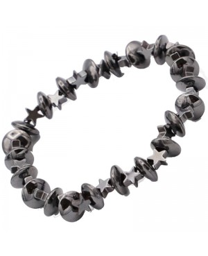 Bracelet avec élastique en hématite magnétique