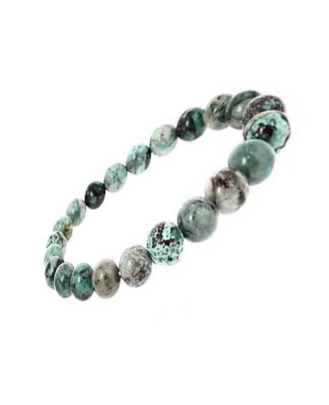 Chrysocolle bracelet en pierres naturelles 8 mm Chrysocolle bracelet en pierres naturelles 8 mm