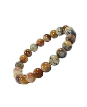 Agate Crazy Lace bracelet perles naturelles 8 mm