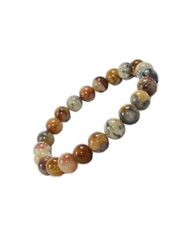 Agate Crazy Lace bracelet perles naturelles 8 mm Agate Crazy Lace bracelet perles naturelles 8 mm