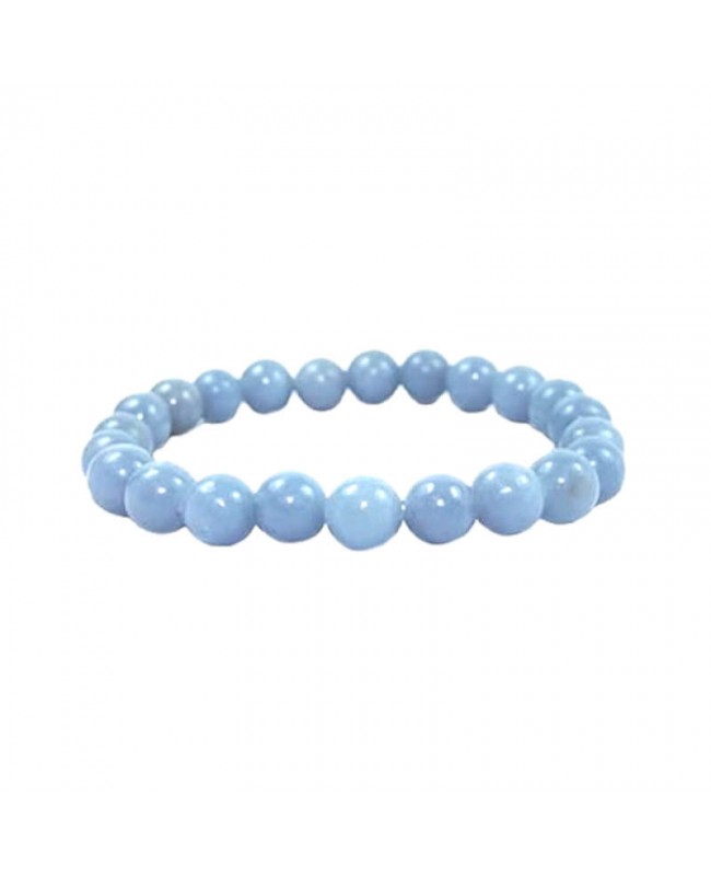 Angélite bracelet en perles naturelles 8 mm favorise la perde de poids Angélite bracelet en perles naturelles 8 mm favorise la perde de poids